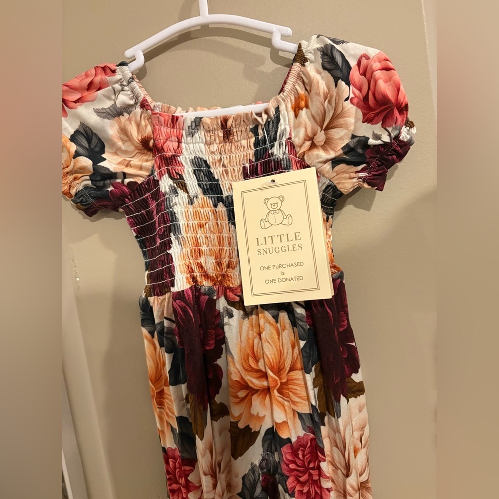Little Snuggles Bamboo Floral Romper Jumpsuit - Picture 2 of 2